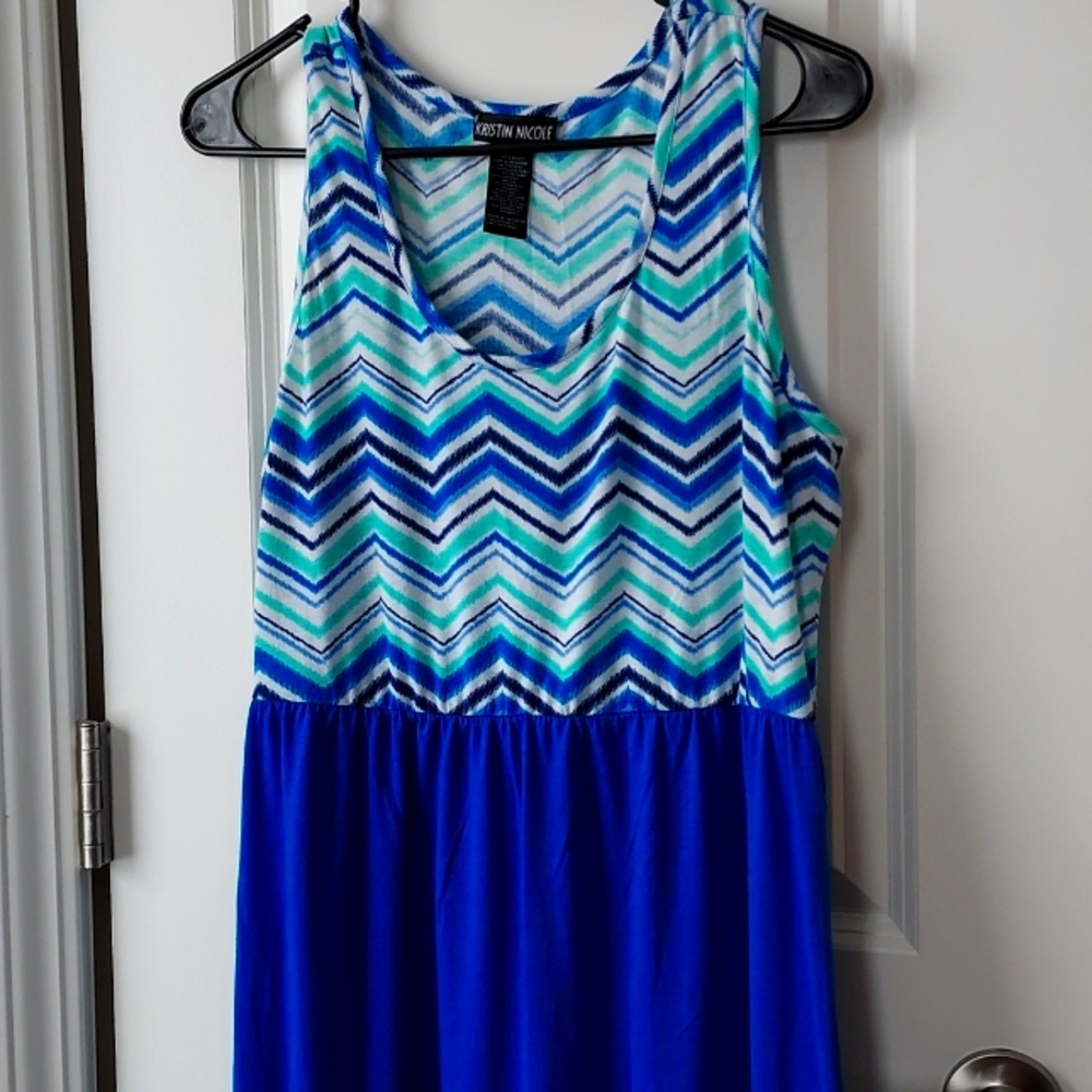 Kristen Nicole maxi sleeveless dress large